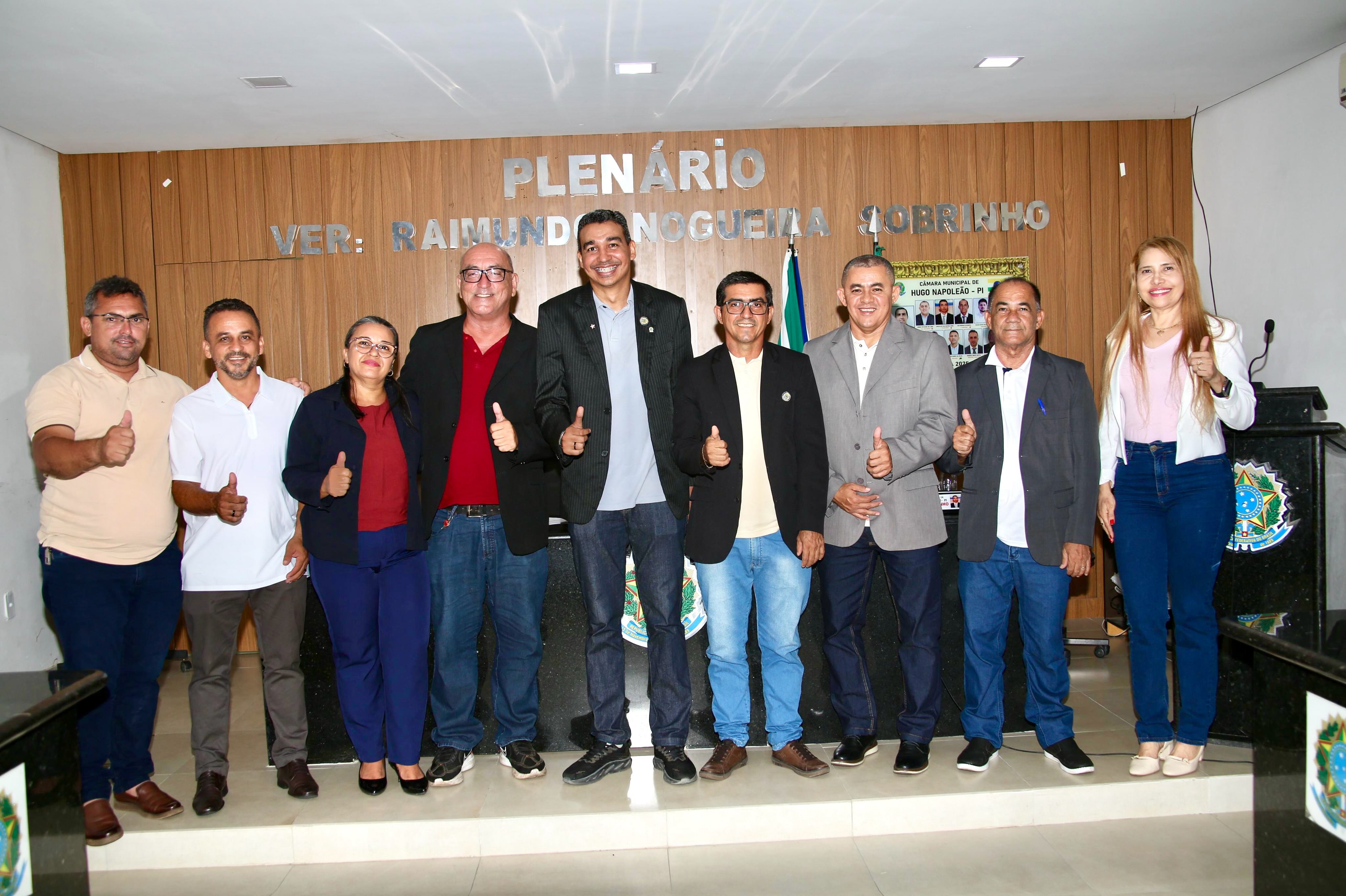 Câmara Municipal de Hugo Napoleão elege nova Mesa Diretora para o biênio 2027-2028